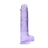 RealRock - realistische dildo transparant - paars 22cm