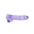 RealRock - realistische dildo transparant - paars 22cm