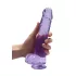 RealRock - realistische dildo transparant - paars 22cm