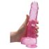 REALROCK - levensechte doorzichtige dildo - roze (22 cm)
