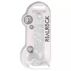 RealRock - realistische dildo - transparant - 22 cm