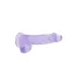 RealRock - doorzichtige realistische dildo - paars - 15 cm