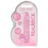 REALROCK - transparante realistische dildo - roze (15 cm)
