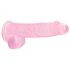 REALROCK - transparante realistische dildo - roze (15 cm)