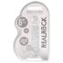 REALROCK - doorzichtige realistische dildo - transparant (15cm)