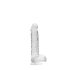 REALROCK - doorzichtige realistische dildo - transparant (15cm)