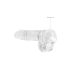 REALROCK - doorzichtige realistische dildo - transparant (15cm)