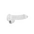 REALROCK - doorzichtige realistische dildo - transparant (15cm)