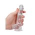 REALROCK - doorzichtige realistische dildo - transparant (15cm)