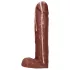 Dicky Cum - penis zeep met ballen - bruin - 250g