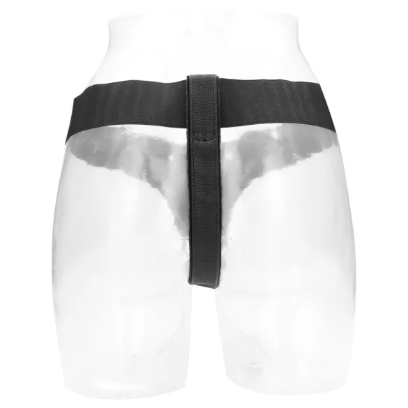 RealRock - elastische slip - voor strap-on harnas - zwart