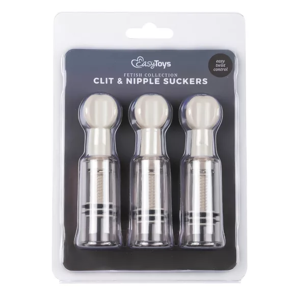 EasyToys - Tepel- en vaginapompset (3-delig)