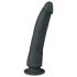 Easytoys - zuignap dildo van 100% siliconen (21 cm) - zwart