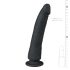 Easytoys - zuignap dildo van 100% siliconen (21 cm) - zwart