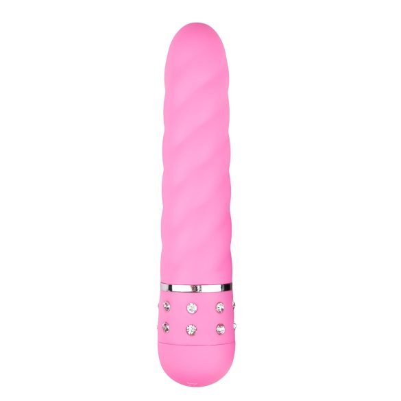 Easytoys Diamond - gedraaide staaf vibrator (roze)