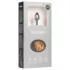 Easytoys Fox NO1 - metalen buttplug met vossenstaart - zilver-rood