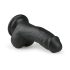 Easytoys - zuignap dildo met testikels (15 cm) - zwart