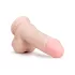Easytoys - dildo met zuignap en ballen - 17,5 cm - huidkleur