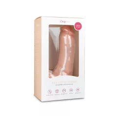 Easytoys - dildo met zuignap en ballen - 20 cm - huidskleur