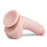 Easytoys - dildo met zuignap en ballen - 20 cm - huidskleur