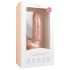 Easytoys - zuignap dildo met ballen (22,5cm) - naturel