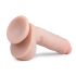 Easytoys - zuignap dildo met ballen (22,5 cm) - huidkleurig