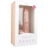 Easytoys - zuignap dildo met ballen groot (26,5cm) - naturel