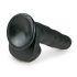 Easytoys - Grote Zwarte Dildo met zuignap en ballen (26,5 cm)