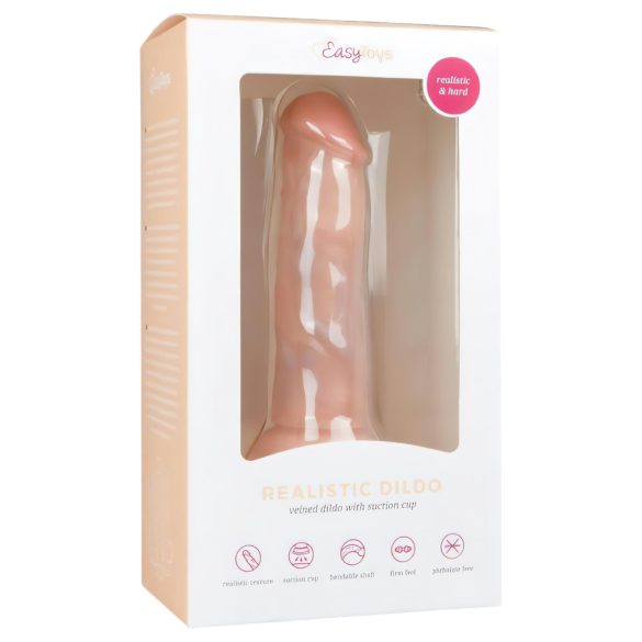 Easytoys - Realistische zuignap dildo (15,5cm) - naturel