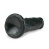 Easytoys - levensechte dildo met zuignap (15,5 cm) - zwart