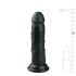 Easytoys - levensechte dildo met zuignap (15,5 cm) - zwart