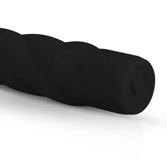 Easytoys Power Vibe - vibrator staaf - getwist - siliconen zwart