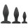 Easytoys Rocket - anale plugset - zwart (3-delig)