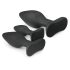 Easytoys Rocket - anale plugset - zwart (3-delig)