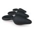 Easytoys - anale plug set met ringen - 3 stuks (zwart)