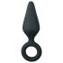 Easytoys Spitse Plug - anale ringplug - medium (zwart)