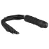 Easytoys - Flogger zweep en dildo - 2-in-1 siliconen - zwart
