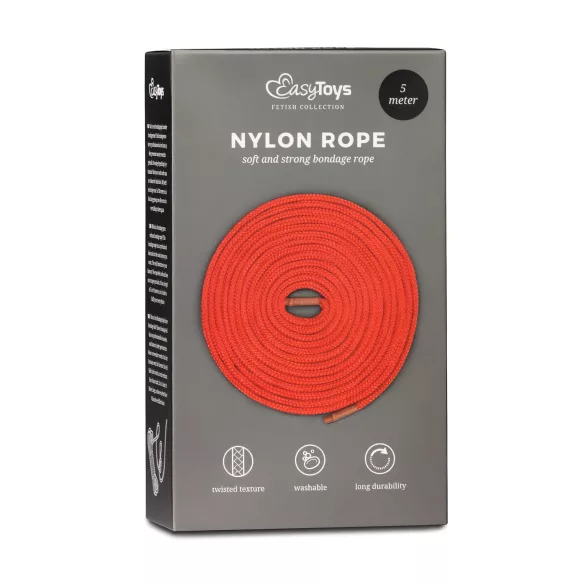 Easytoys Rope - bondage touw (5 m, rood)