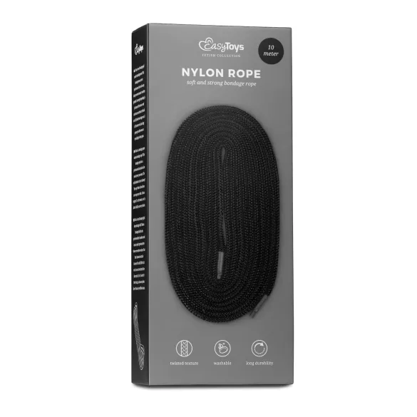 Easytoys Rope - bondage touw (10 m, zwart)