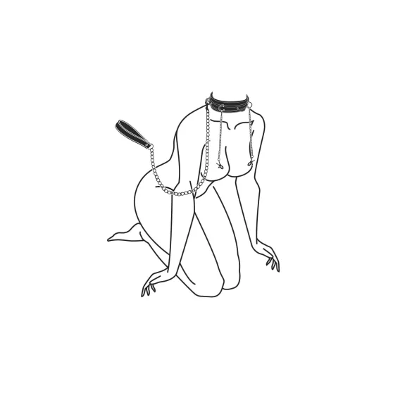 Easytoys - tepelklem set met halsband en riem - 4-delig