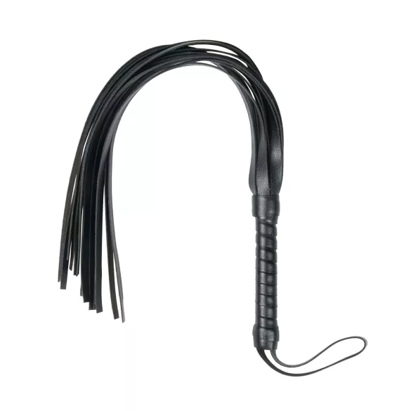 Easytoys - flogger zweep - zacht kunstleer - zwart