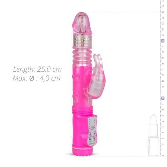 Easytoys Bunny - stootende vibrator (roze)