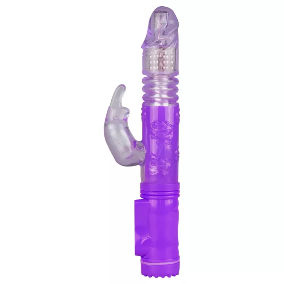 Easytoys Bunny - rabbit vibrator - roterend en stotend - siliconen paars