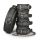Easytoys - halsband, pols- en enkelboeien set (zwart)