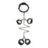 Easytoys - halsband, pols- en enkelboeien set (zwart)