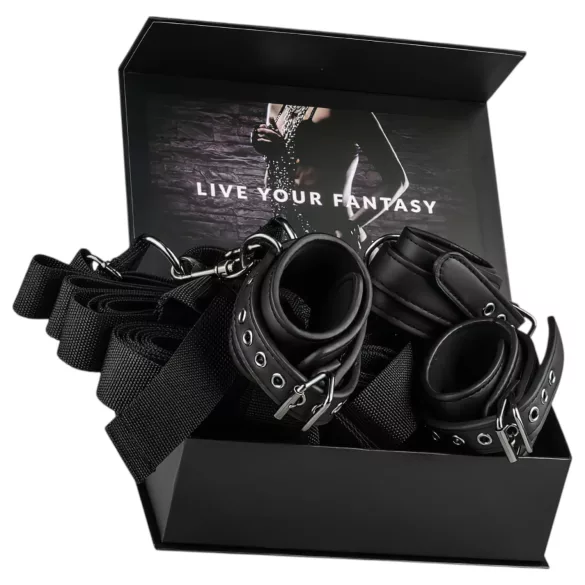 EasyToys - bed-bondageset (zwart)