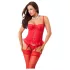 Amorable - bustierset 3-delig - rood - M