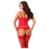 Amorable - bustierset 3-delig - rood - M