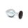 Rimba XS - zwarte metalen anaalplug met steentje (zilver)