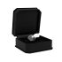 Rimba XS - zwarte metalen anaalplug met steentje (zilver)